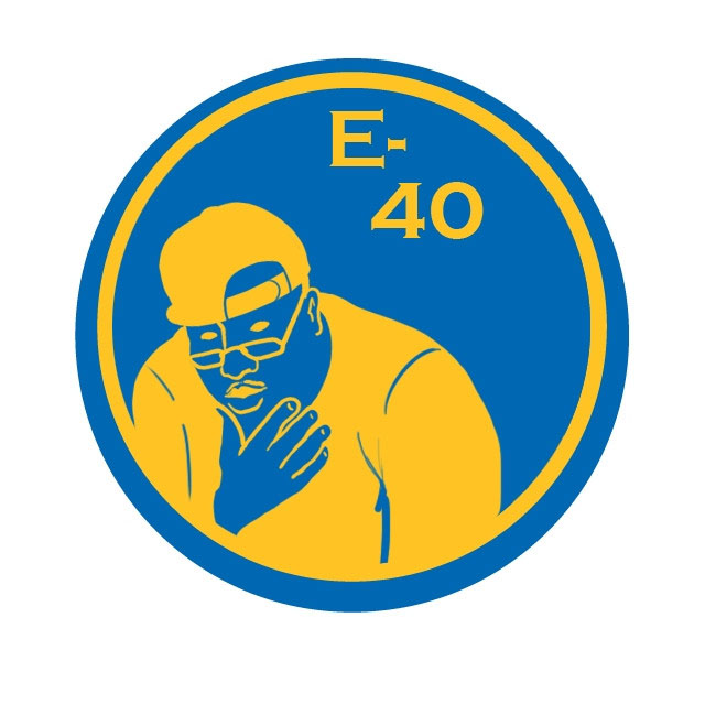 Golden State Warriors E-40 Logo fabric transfer